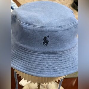 Ralph Lauren Cotton Interlock Baby Boy Bucket Hat. 100% cotton. NB-9mos.